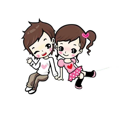 492x510 Animate Drawing Couple, Picture