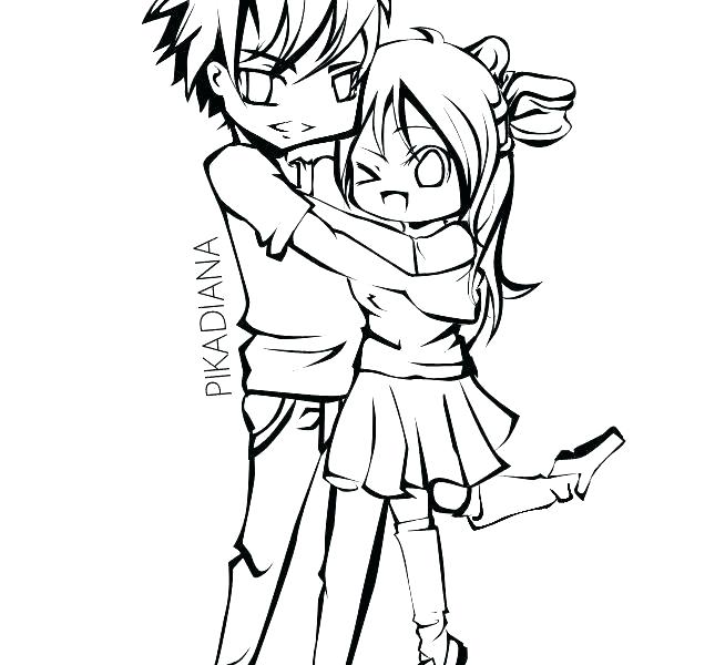 654x600 Coloring Pages Of Couples Lovely Cute Couple Colouring Anime