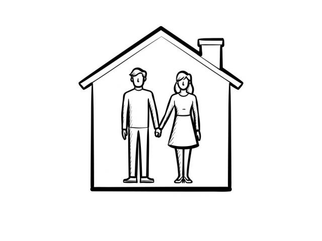 640x480 Free Drawn Couple, Download Free Clip Art