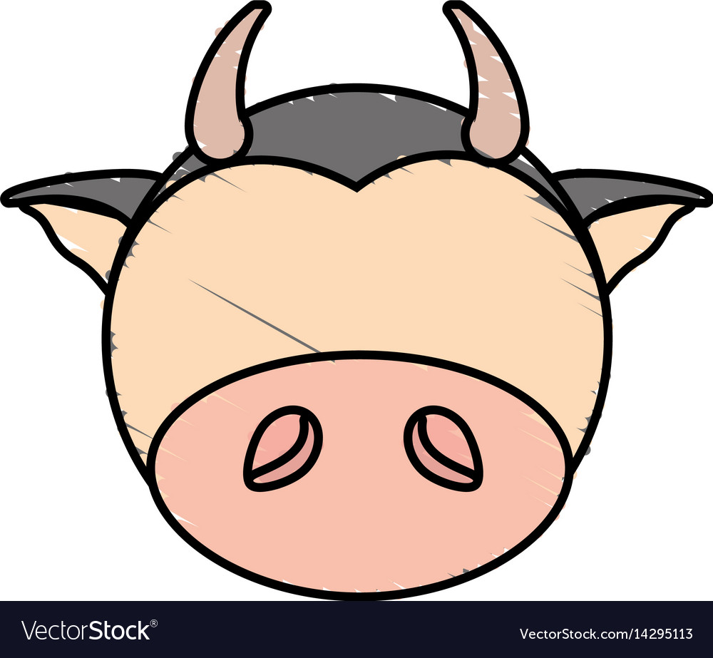 1000x923 Cow Face Drawing Clipart Picture Side Simple Cartoon Outline