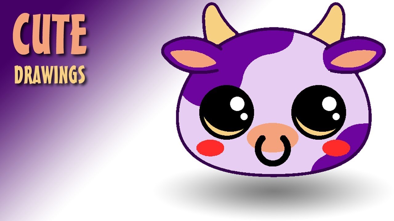 1280x720 How To Draw A Cute Cow Easy