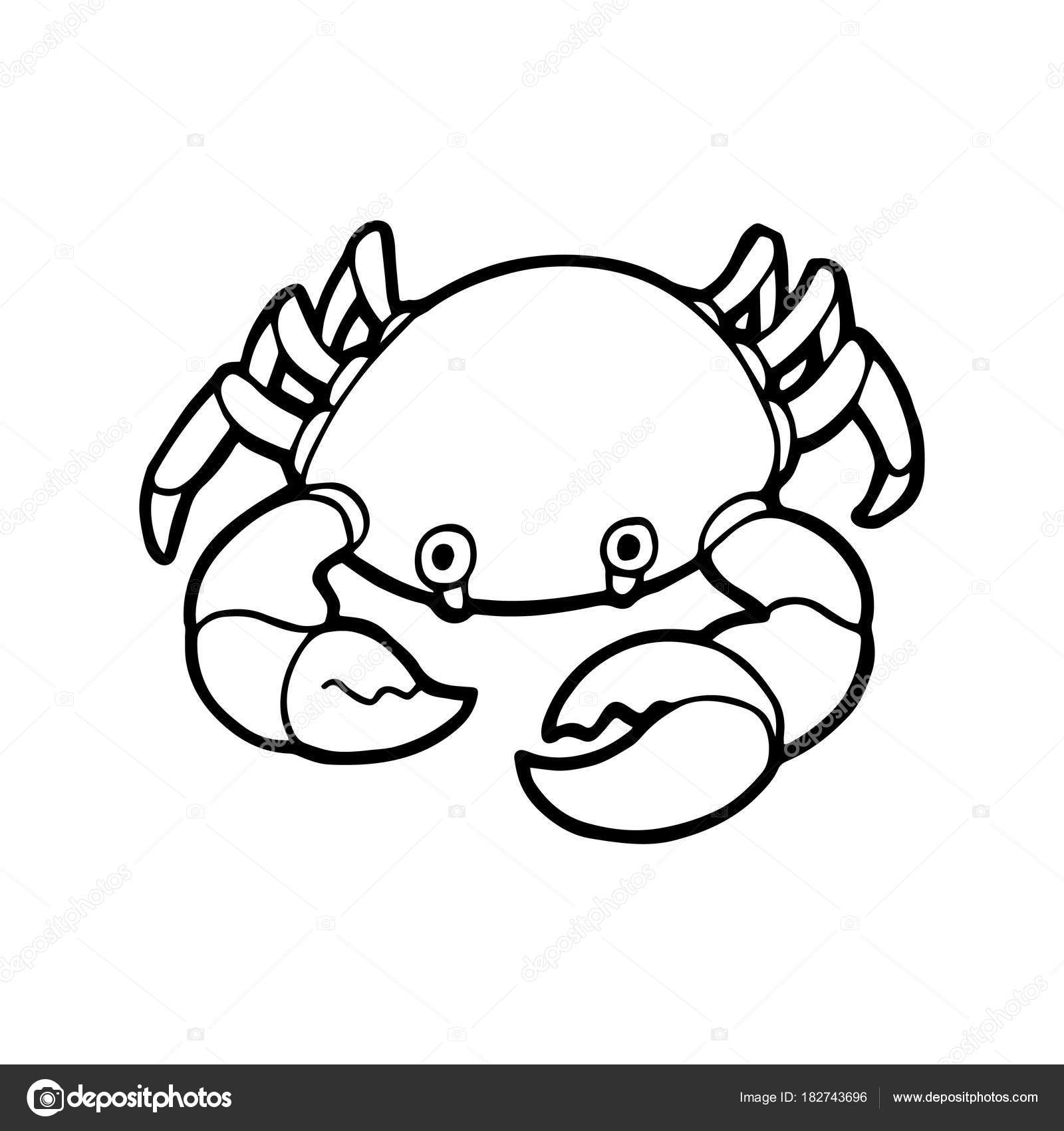 Crab Outline Drawing Free download on ClipArtMag