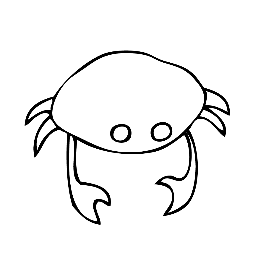 900x900 How To Draw Cute Crab