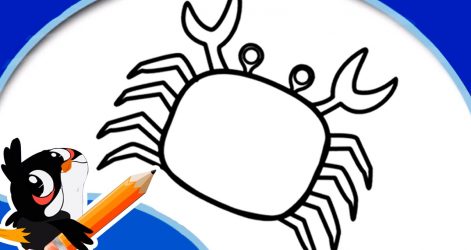 471x250 Crab Drawing Cute Tutorial Easy Step Simple Blue I Fertility