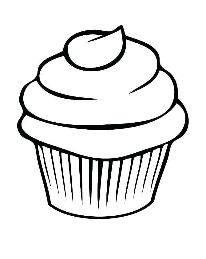670x843 Cute Cupcake Coloring Pages Coloring Pages For Kids Online