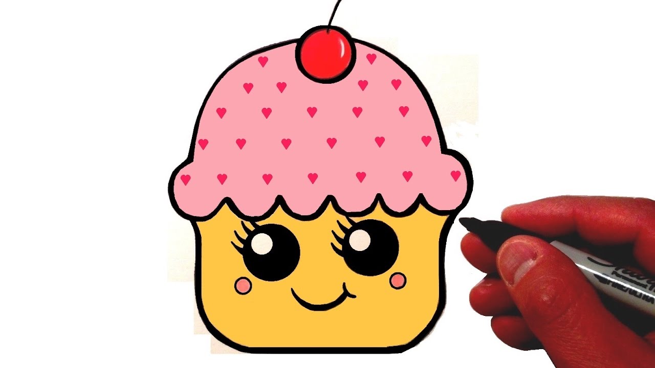 1280x720 How To Draw A Cute Cupcake