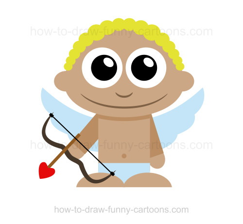 500x461 How To Draw Cupid