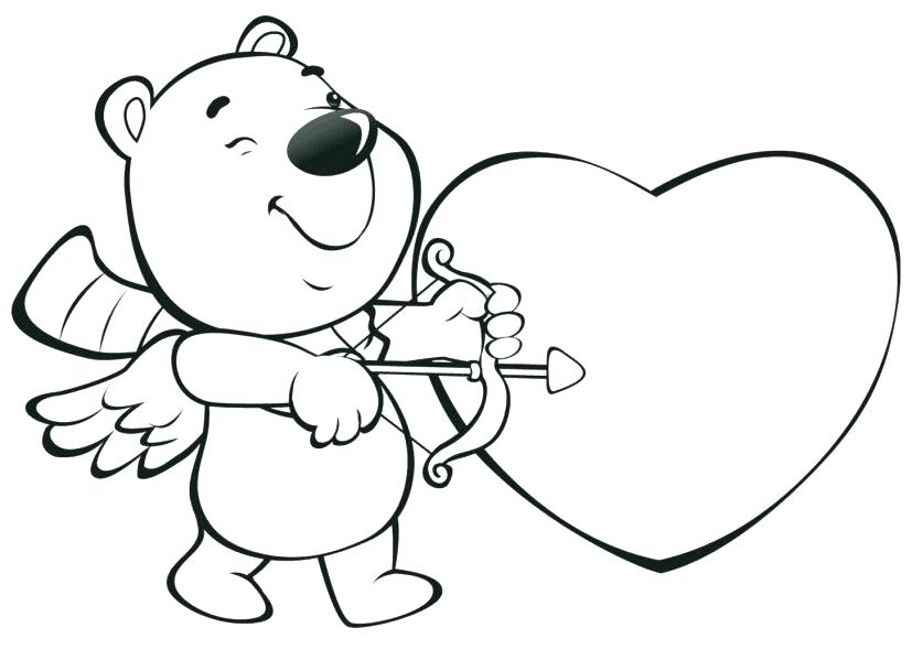 827x609 Cupid Coloring