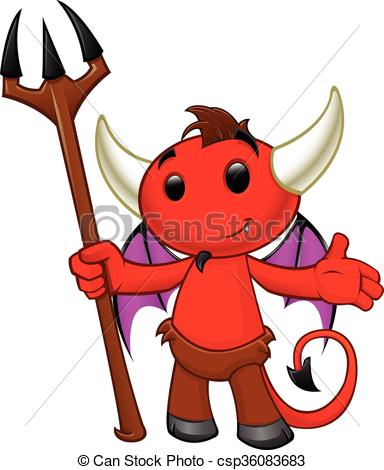 384x470 devil character a cartoon illustration of a cute devil character
