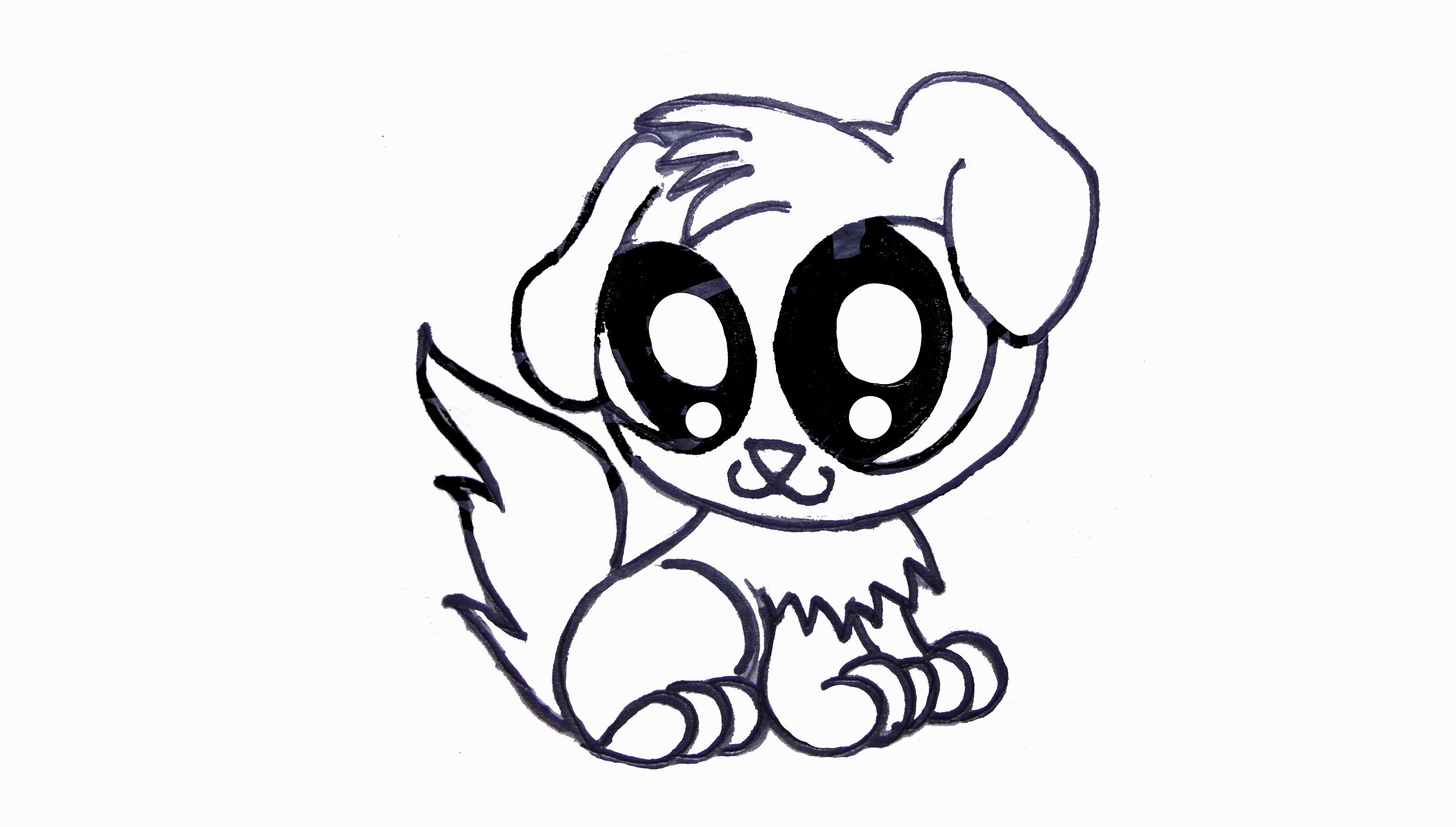 3000x1703 How To Draw A Cute Dog Valid How To Draw A Cute Puppy Drawing