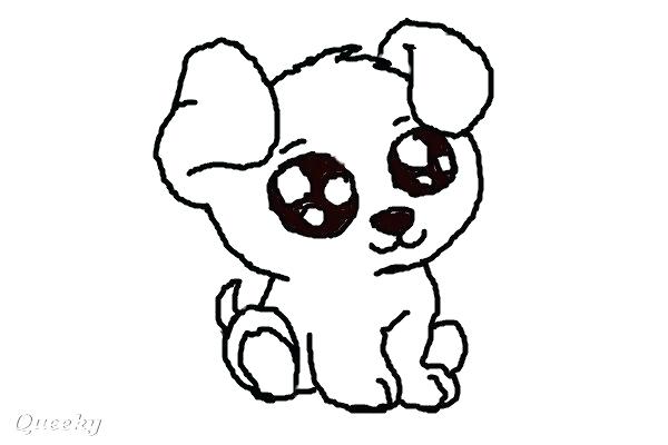 Cute Dog Drawing Step By Step | Free download on ClipArtMag