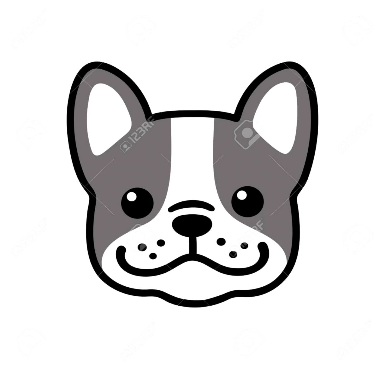 Cute Dog Face Drawing Free download on ClipArtMag