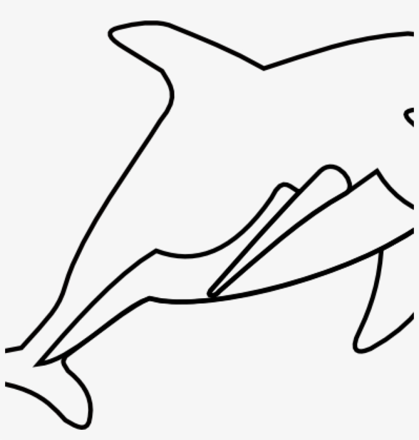820x860 Dolphin Clipart Black And White Cute Dolphin Drawing