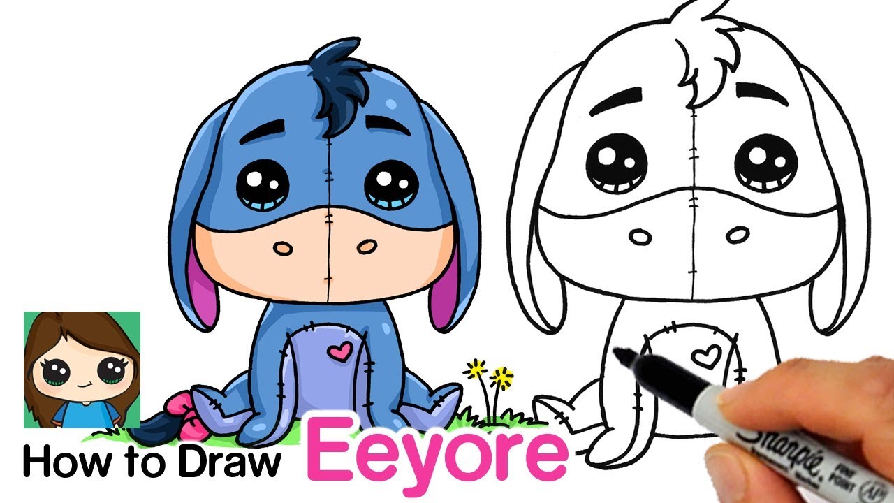 1280x720 How To Draw Eeyore Winnie The Pooh