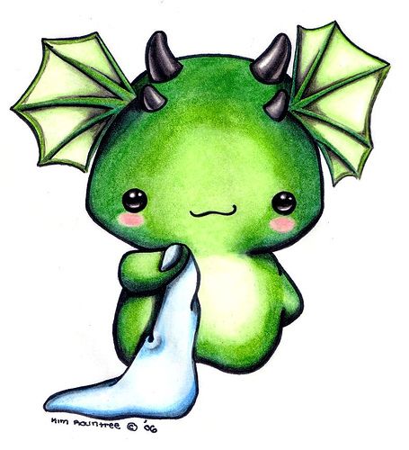 455x500 Cute Dragon Drawings Clip Art