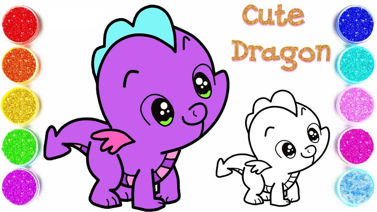 1280x720 How To Draw A Cute Dragon Kawaii Draw