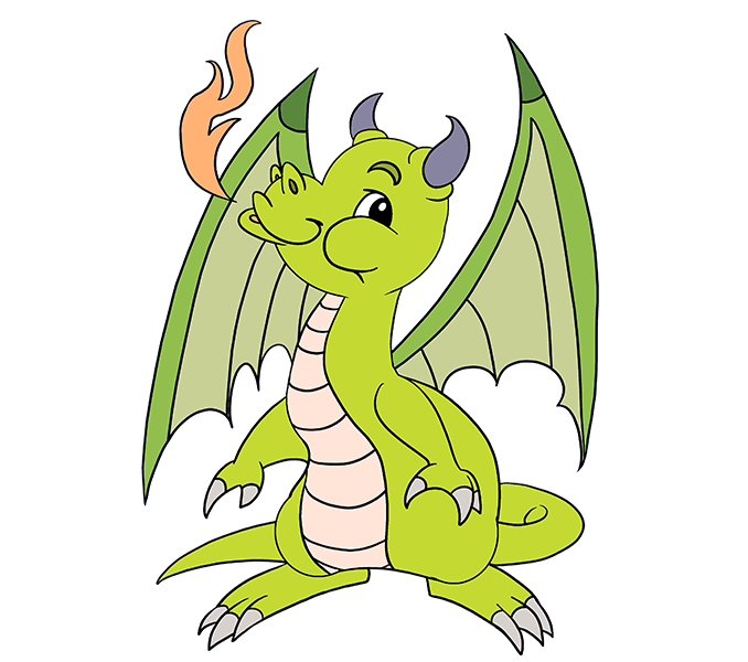 678x600 Collection Of Free Drawing Dragon Cute Download On Ui Ex