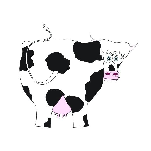600x600 Cute Cow Drawings Cute Cow Cartoon Cute Drawings For Him