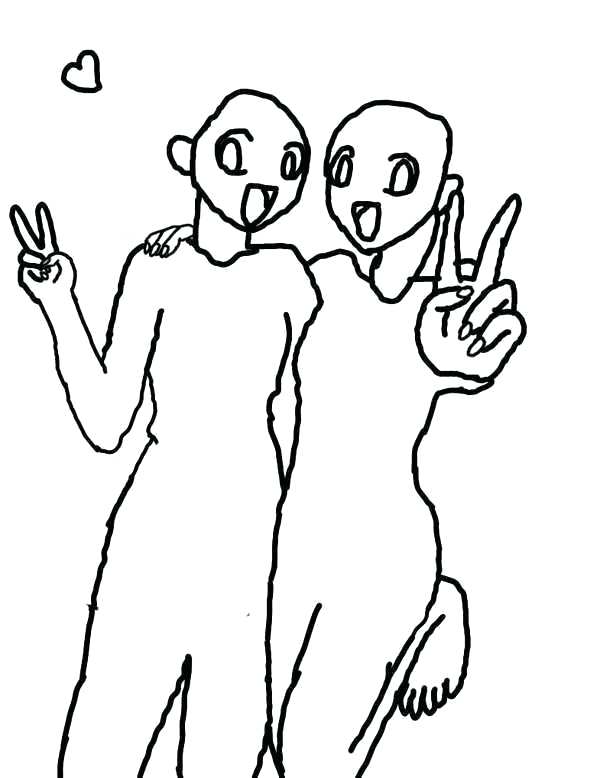 600x778 Best Friend Drawings Best Friends Friendship Drawings Cute Zupa