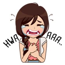 224x224 Cute, Funny, Lovely Couple Sticker For Those Who In Love