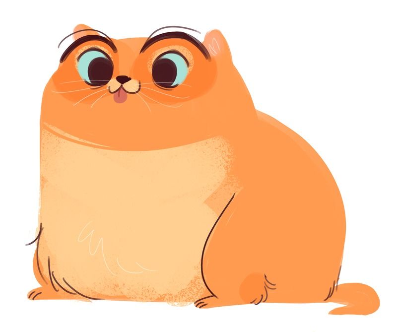 800x669 orange fatty fat cats are just too cute daily cat drawings