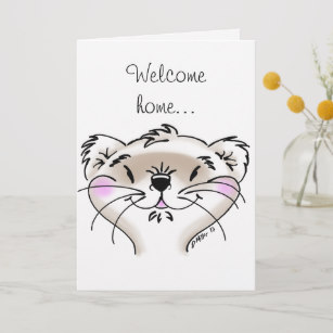 307x307 Cute Ferret Cards Zazzle Au