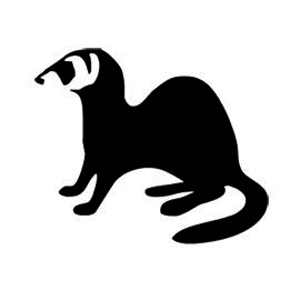 270x270 ferret silhouette stencil artsy fartsy ferret, stencils, car