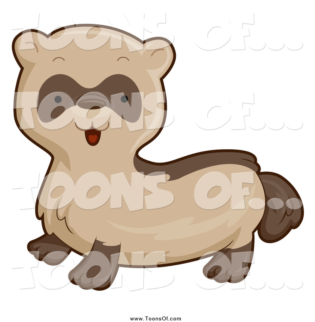 1024x1044 Clipart Of A Cute Ferret