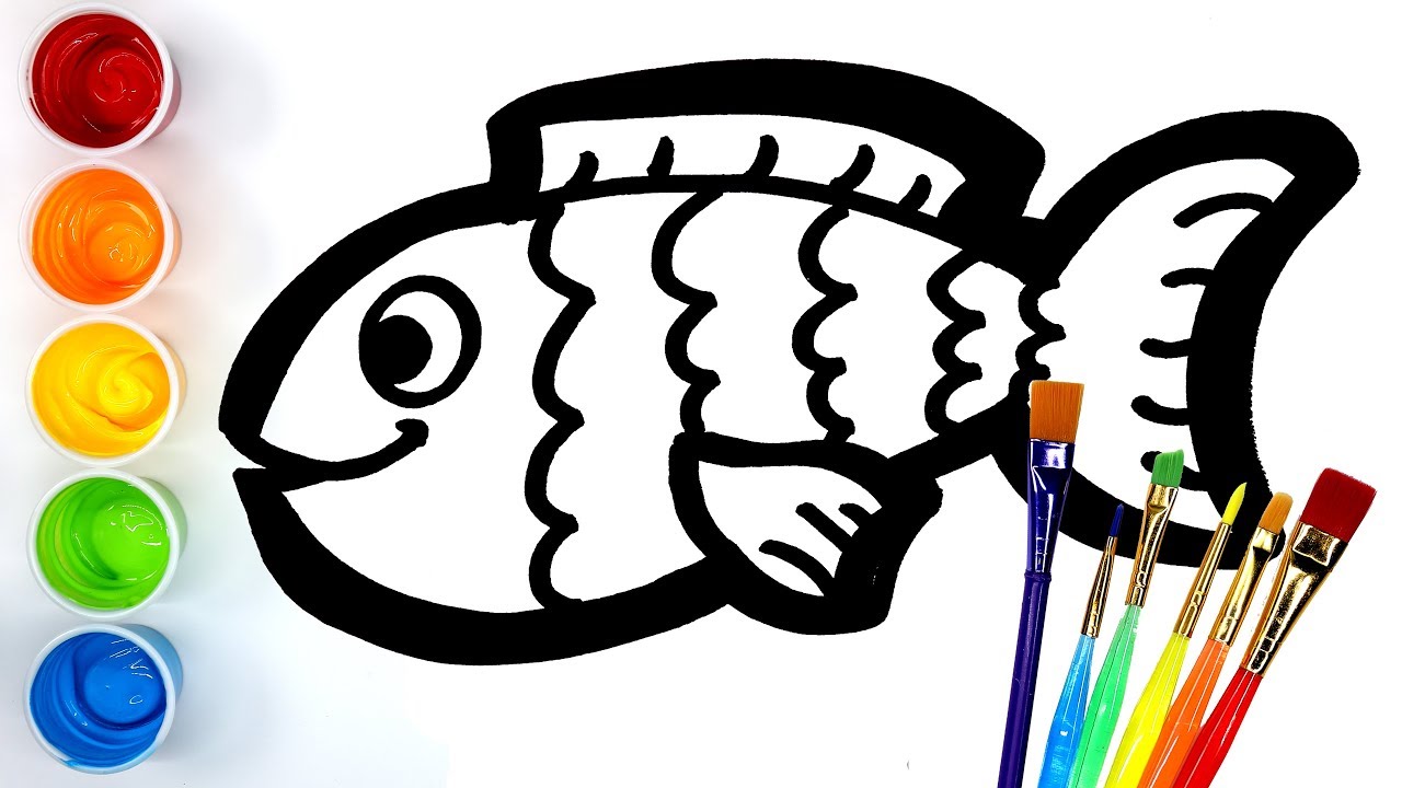 1280x720 Cute Fish Drawing For Kids