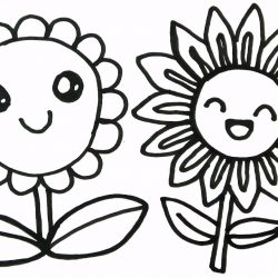 250x250 Flower Drawings