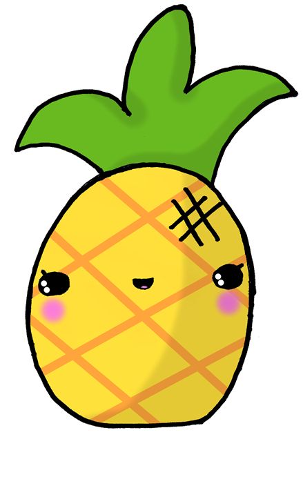 439x720 Kawaii Cute Pineapple Tropical