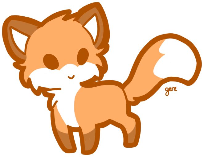 662x509 Fox Drawings Cute
