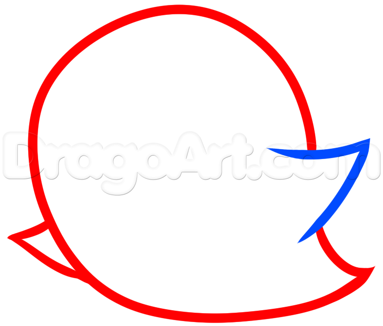 774x660 How To Draw A Cute Ghost, Step