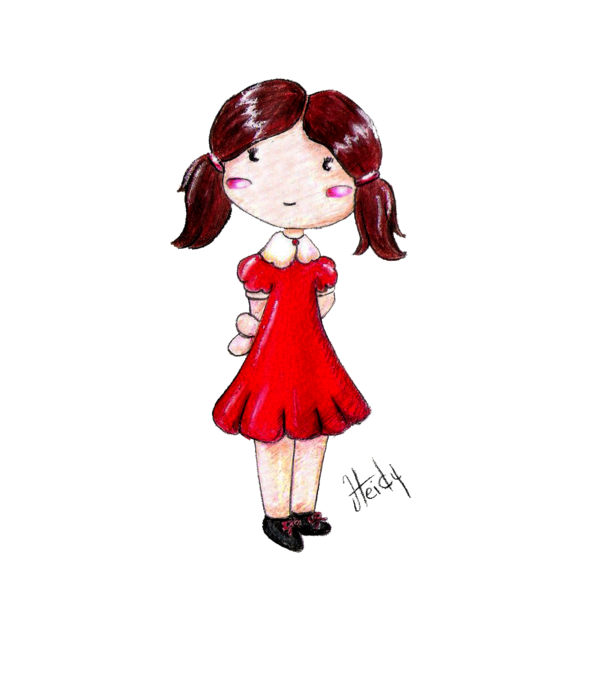 Cute Girl Drawing Easy | Free download on ClipArtMag