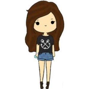 300x300 Cute Cartoon People! People Kawaii Drawings, Cute Girl Drawing