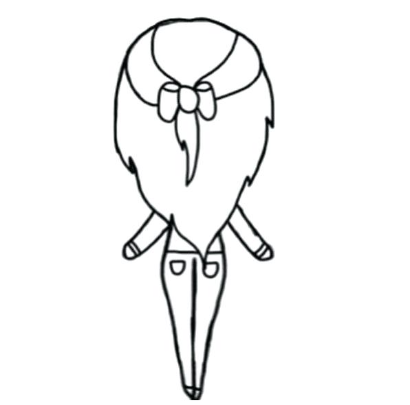 596x590 Cute Girl Easy To Draw Chibi Template S