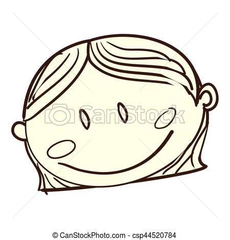 450x470 Cute Girl Drawing Icon Vector Illustration Design
