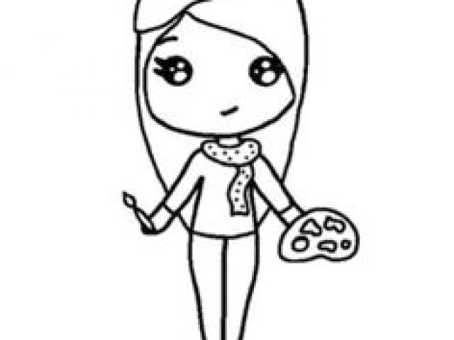 640x480 drawing of a girl template best cute girl drawings images cute