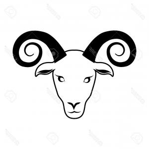 300x300 Cute Sketch Draw Goat Face Vector Lazttweet