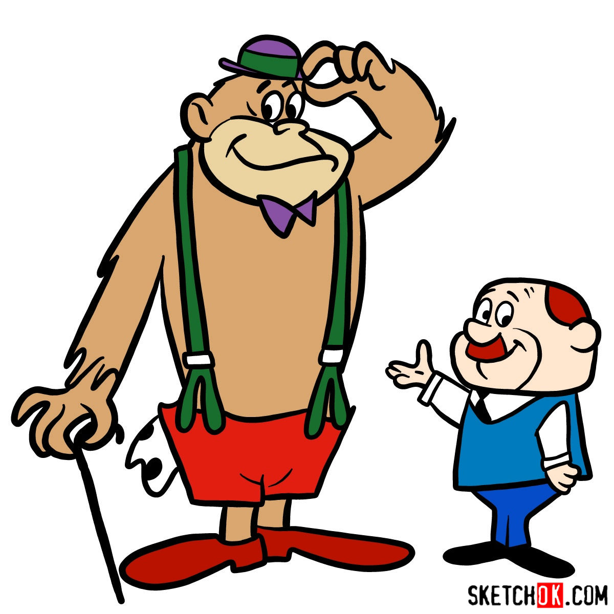 1200x1200 How To Draw Magilla Gorilla And Mr Peebles