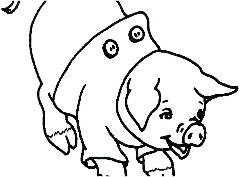 827x609 Coloring Pages Of Pigs Cute Pig Coloring Pages Coloring Pages