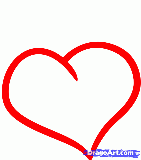 587x665 Step How To Draw A Heart Design