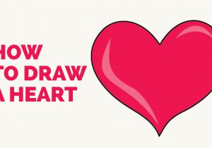 300x210 How To Draw Cute Love Hearts