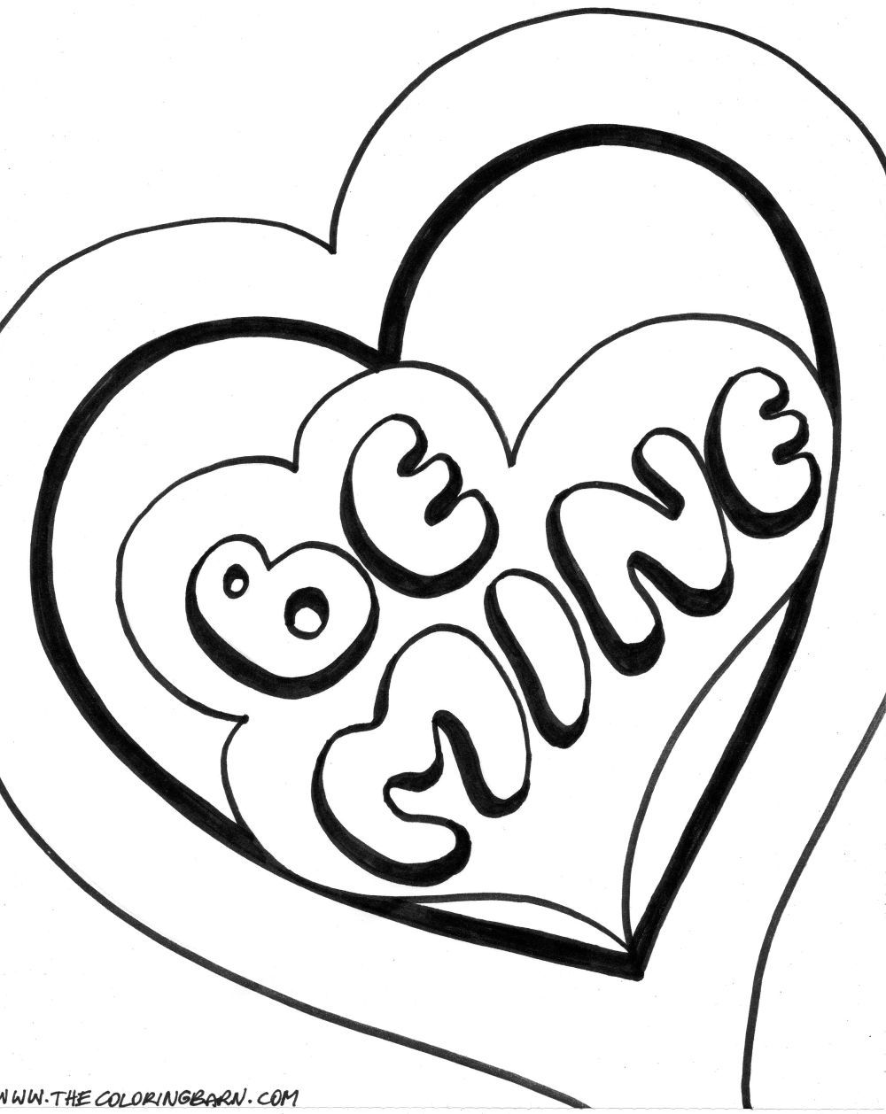 1000x1258 It S Here Double Heart Coloring Pages Cute Valentine
