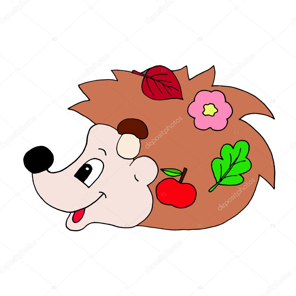 1024x1024 Hedgehog Drawing