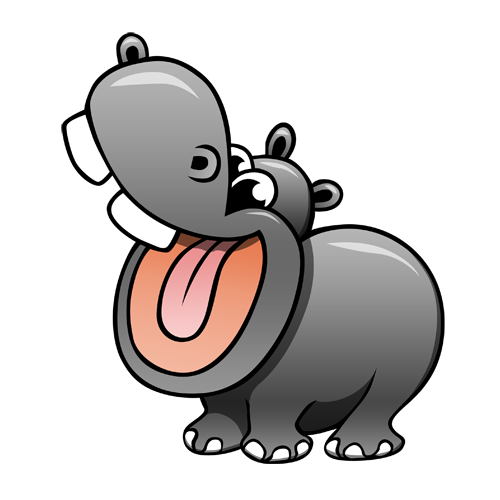 500x500 Gallery For Gt Hippo Cartoon Craft