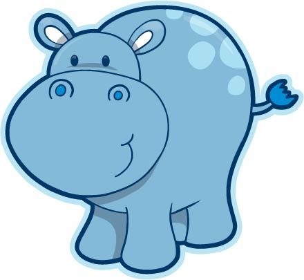 440x405 hippo! need a pink one too for my baby shower invites baby