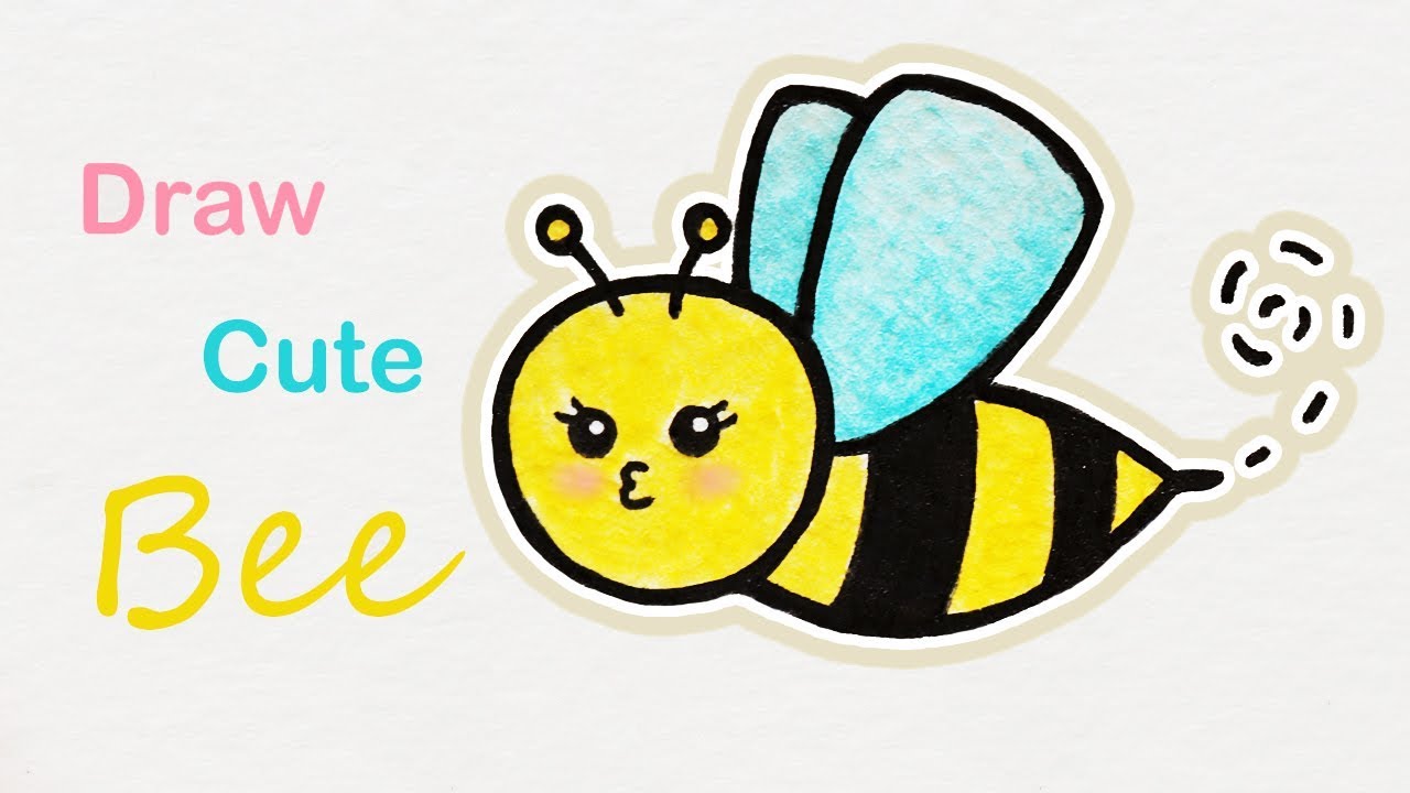 1280x720 How To Draw A Cute Bee Step