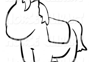300x210 Cute And Easy Drawings Of Horses Draw A Cute Cartoon Horse Easy