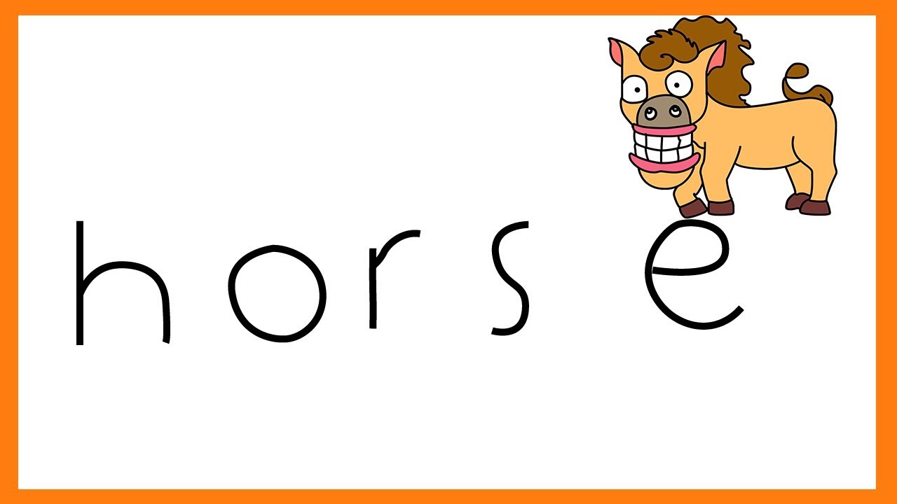 1280x720 How To Draw A Cute Horse Using The Word Horse Draw With Pen